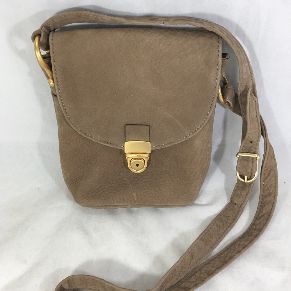 Park Avenue Int Brown Leather Purse Gold Highlight